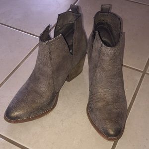 Not Rated Snakeskin style metallic boots